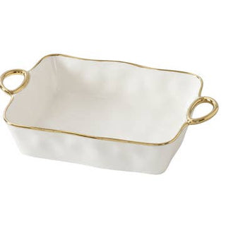 Ouachita Rectangular Baking Dish with Gold Handles