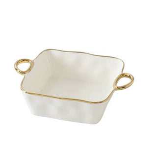 Ouachita Square Baking Dish with Gold Handles